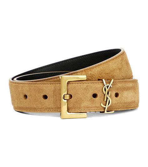 saint laurent suede belt